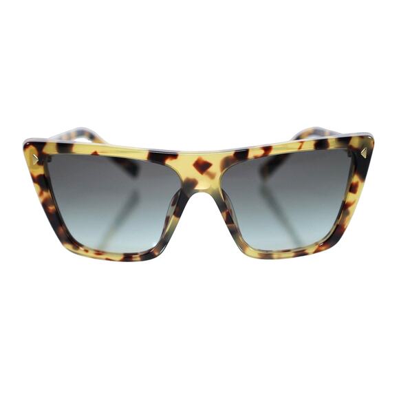 Prada Accessories - Prada Square Geometric Sunglasses - Medium Tortoise/Grey Gradient - NWT